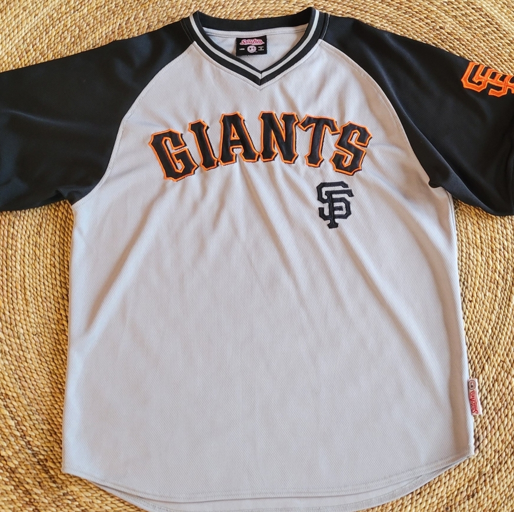 San Francisco Giants V-neck Jersey Shirt Men's